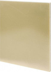 Made in USA - 1/2" Thick x 12" Wide x 2' Long, Epoxyglass Laminate (G10/F4) Sheet - Mustard Yellow, ±0.036 Tolerance - All Tool & Supply