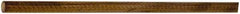 Made in USA - 4' Long, 1" Diam, Canvas Phenolic Laminate (C/CE) Plastic Rod - Tan-Brown - All Tool & Supply