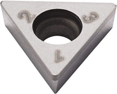 Seco - TCGW1.81.51 Grade CBN200 PCBN Turning Insert - Uncoated, 60° Triangle, 7/32" Inscr Circle, 3/32" Thick, 1/64" Corner Radius - All Tool & Supply