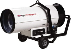 Heatstar - 400,000 BTU, Natural Gas/Propane Dual Fuel Direct Fired Heater - 2 to 100 Lb Tanks Min Fuel Capacity, 56" Long x 24" Wide x 33" High - All Tool & Supply