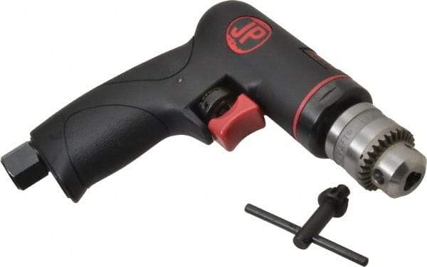 PRO-SOURCE - 1/4" Reversible Keyed Chuck - Pistol Grip Handle, 2,600 RPM, 4 CFM, 0.3 hp, 90 psi - All Tool & Supply