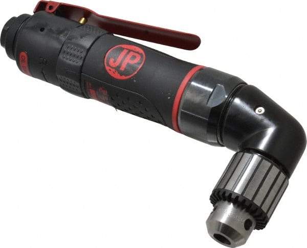 PRO-SOURCE - 3/8" Reversible Keyed Chuck - Right Angle Handle, 1,400 RPM, 4 CFM, 0.35 hp, 90 psi - All Tool & Supply