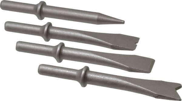 PRO-SOURCE - 5" OAL, 1-1/8" Shank Diam, Chisel Set - Round Drive, Round Shank, Alloy Steel - All Tool & Supply