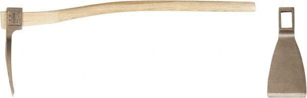 Ampco - 5 Lb Head Adze - 34" OAL, 5" Long Blade, 34" Long Handle, Wood Standard Handle, 11" Long Head - All Tool & Supply