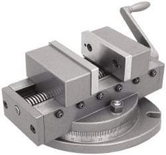 Gibraltar - 6" Jaw Width, 6" Max Jaw Opening, 2-1/4" Throat Depth, Self Centering Vise - 15" OAL x 6-1/2" OAH - All Tool & Supply