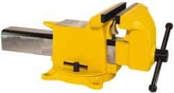 Gibraltar - 5" Jaw Width x 5" Jaw Opening Capacity, 2-5/8" Throat Depth, Bench & Pipe Combination Vise - 1/2 to 1-1/2" Pipe Capacity, Swivel Base, Bolt Down Attachment, Steel - All Tool & Supply