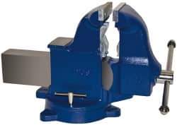 Gibraltar - 6" Jaw Width x 10" Jaw Opening Capacity, 7-1/2" Throat Depth, Bench & Pipe Combination Vise - 1/4 to 6" Pipe Capacity, Swivel Base, Bolt Down Attachment, Ductile Iron - All Tool & Supply