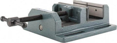 Wilton - 6" Jaw Opening Capacity x 2" Throat Depth, Horizontal Drill Press Vise - 6" Wide x 2" High Jaw, Stationary Base, Standard Speed, 8-1/2" OAL x 3.56" Overall Height, Cast Iron - All Tool & Supply