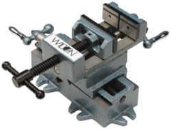 Wilton - 3" Jaw Opening Capacity x 1-1/8" Throat Depth, Horizontal Drill Press Vise - 3" Wide x 1-1/8" High Jaw, Cross Slide Base, Standard Speed, 6" OAL x 5-5/8" Overall Height, Cast Iron - All Tool & Supply