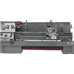 Jet - 18" Swing, 80" Between Centers, 230 Volt, Triple Phase Engine Lathe - 5MT Taper, 7-1/2 hp, 25 to 1,800 RPM, 3-1/8" Bore Diam - All Tool & Supply