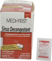 Medique - Medi-First Sinus Decongestant Tablets - Sinus Relief - All Tool & Supply