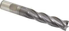 OSG - 5/8", 2-1/2" LOC, 5/8" Shank Diam, 4-5/8" OAL, 4 Flute, Square End Mill - Single End, TiCN Finish, 30° Helix, Centercutting, Right Hand Cut, Series 546 - All Tool & Supply