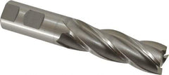 OSG - 1", 3" LOC, 1" Shank Diam, 5-1/2" OAL, 4 Flute, Cobalt Square End Mill - Single End, Uncoated, Spiral Flute, 30° Helix, Right Hand Cut, Right Hand Flute, Series 547 - All Tool & Supply