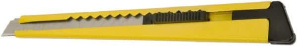 Ability One - Snap Utility Knife - 4-5/8" Steel Blade, Yellow Plastic Handle - All Tool & Supply