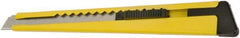 Ability One - Snap Utility Knife - 4-5/8" Steel Blade, Yellow Plastic Handle - All Tool & Supply