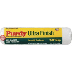 Purdy - 3/8" Nap, 9" Wide Paint General Purpose Roller Cover - Semi-Smooth Texture, Microfiber - All Tool & Supply