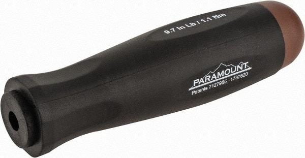 Paramount - 1 Piece, 1.1 Max N/m, Preset Torque Limiting Screwdriver - 0.1969" Drive - All Tool & Supply