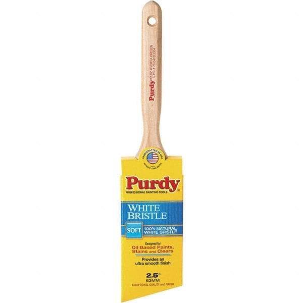 Purdy - 2-1/2" Angled Hog General Purpose Paint Brush - 2-7/8" Bristle Length, 7-1/4" Wood Fluted Handle - All Tool & Supply