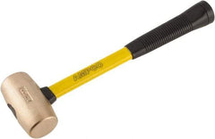 Ampco - 4 Lb Head Mallet - 15" OAL, 15" Long Fiberglass Handle with Grip - All Tool & Supply