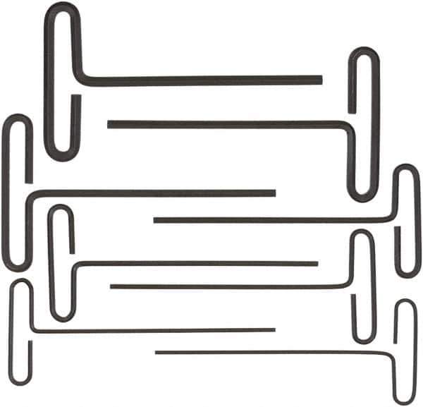 Bondhus - 8 Piece Loop T-Handle Hex Key Set - Hex Range 3/32 to 1/4", 6" OAL, Protanium High Torque Steel - All Tool & Supply