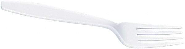 Dixie - Dixie Plastic Tableware, Heavyweight Forks - White - All Tool & Supply