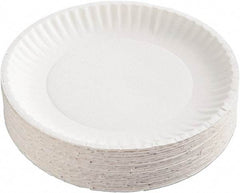 AJM Packaging Corporation - Coated Paper Plates, 9" - White - All Tool & Supply