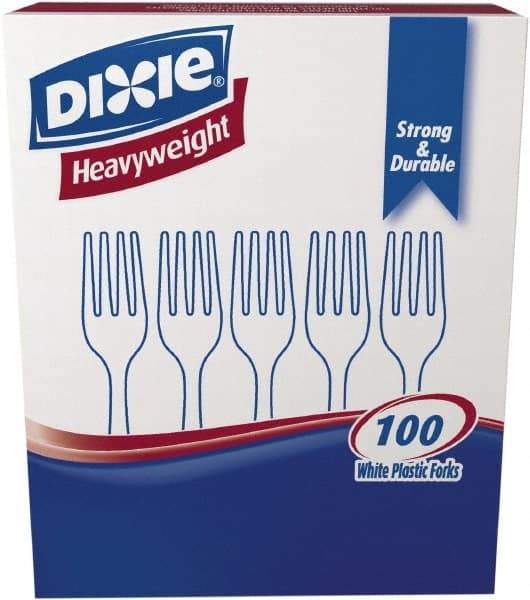 Dixie - Dixie Heavyweight Plastic Forks - White - All Tool & Supply