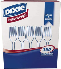 Dixie - Dixie Heavyweight Plastic Forks - White - All Tool & Supply