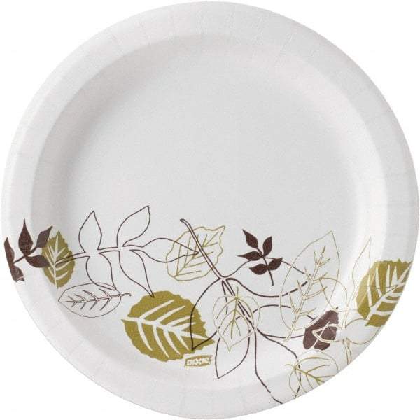 Dixie - Dixie Ultralux Pathways Heavyweight Paper Plates, 8-1/2" - Heavyweight Paper Plates 8-1/2 Inch, Green and Burgundy - All Tool & Supply