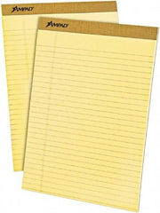 AMPAD - 50 Sheet, 8-1/2 x 11-3/4", Legal (Style) Writing Pad - Canary - All Tool & Supply