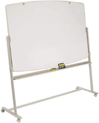 Quartet - 48" High x 72" Wide Reversible Total Erase Laminate Marker Boards - Steel Frame, 4-3/8" Deep, Includes Dry-Erase Markers (Black, Blue, Green, Red) & One Eraser. - All Tool & Supply