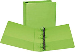 Samsill - 2" Sheet Capacity, 11 x 8-1/2", View Ring Binder - Vinyl Covered Chipboard, Lime - All Tool & Supply