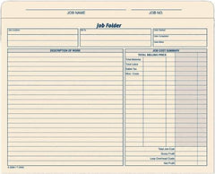 TOPS - 8-1/2 x 11", Letter Size, Manila, File Folders with Top Tab - 11 Point Stock, Straight Tab Cut Location - All Tool & Supply