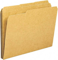 Samsill - 8-1/2 x 11", Letter Size, Kraft, File Folders with Top Tab - 11 Point Stock, 1/3 Tab Cut Location - All Tool & Supply