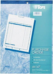 TOPS - 50 Sheet, 8-3/8 x 10-3/16", Purchase Order Book - White - All Tool & Supply