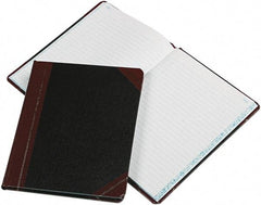 Boorum & Pease - 150 Sheet, 9-5/8 x 7-5/8", Record Rule Record/Account Book - Black & Red - All Tool & Supply