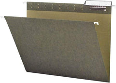 Samsill - 8-1/2 x 11", Letter Size, Standard Green, Expanding Hanging File Holder - 11 Point Stock, 1/3 Tab Cut Location - All Tool & Supply