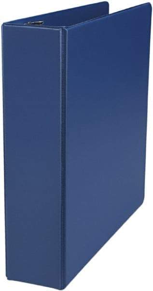 UNIVERSAL - 2" Sheet Capacity, 11 x 8-1/2", Non-View Ring Binder - Suede Finish Vinyl, Royal Blue - All Tool & Supply