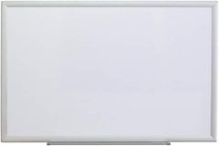 UNIVERSAL - 24" High x 36" Wide Erasable Melamine Marker Boards - Aluminum Frame, 38.2" Deep, Includes Mounting Kit - All Tool & Supply