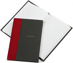 Boorum & Pease - 144 Sheet, 5-1/4 x 7-7/8", Record Rule Record/Account Book - Black & Red - All Tool & Supply