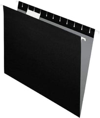 Pendaflex - 8-1/2 x 11", Letter Size, Black, Standard Hanging File Folders - 11 Point Stock, 1/5 Tab Cut Location - All Tool & Supply