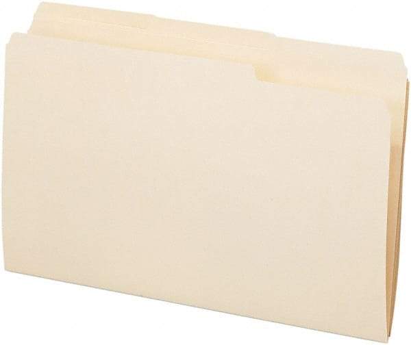 Pendaflex - 8-1/2 x 14", Legal, Manila, File Folders with Top Tab - 11 Point Stock, 1/3 Tab Cut Location - All Tool & Supply