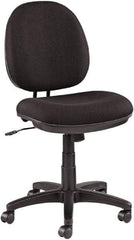 ALERA - 16-1/2" High Office/Managerial/Executive Chair - 19" Wide x 17" Deep, 100% Acrylic Seat, Black - All Tool & Supply