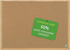 MasterVision - 72" Wide x 48" High Open Cork Bulletin Board - Natural (Color) - All Tool & Supply