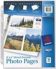 AVERY - 10 Piece Clear Photo Albums Accessories-Pages - 11-1/4" High x 8-1/2" Wide - All Tool & Supply