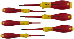 Wiha - 6 Piece T8 to T25 Ergonomic Handle Torx Driver Set - T-8, T-9, T-10, T-15, T-20, T-25 - All Tool & Supply