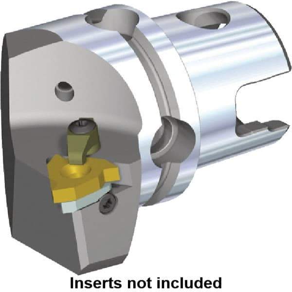 Kennametal - Insert Style LT 27ER, 60mm Head Length, Right Hand Cut, Internal/External Modular Threading Cutting Unit Head - System Size KM63TS, 43mm Center to Cutting Edge, Series KM63 - All Tool & Supply