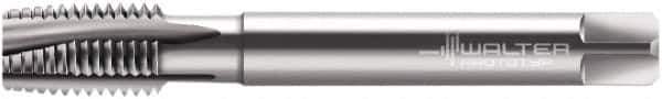 Walter-Prototyp - 5/8-18 UNF, 4 Flute, Bright Finish, Powdered Metal Spiral Point Tap - Plug Chamfer, Right Hand Thread, 100mm OAL, 25mm Thread Length, 12mm Shank Diam, 2B Class of Fit, Series 23267 - Exact Industrial Supply