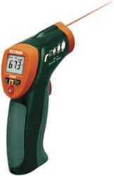 Extech - -20 to 332°C (-4 to 630°F) Infrared Thermometer - 8:1 Distance to Spot Ratio - All Tool & Supply