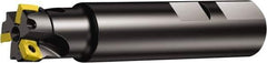 Sandvik Coromant - 1" Cut Diam, 5.5mm Max Depth of Cut, 1" Shank Diam, 3-3/4" OAL, Indexable Square Shoulder End Mill - 490R-08T308M-PL Inserts, Weldon Shank, 90° Lead Angle, Through Coolant, Series CoroMill 490 - All Tool & Supply